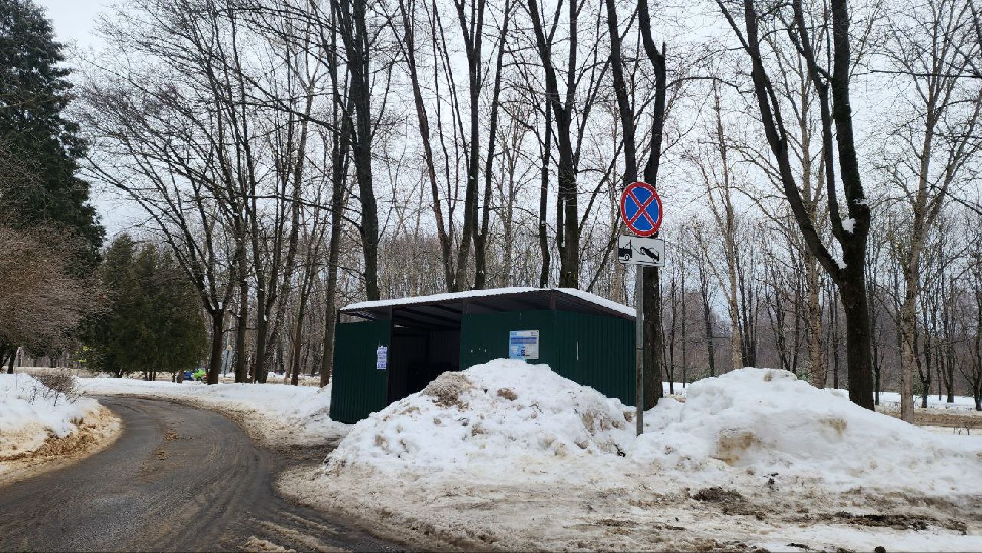 пущино, знаки запрета парковки,