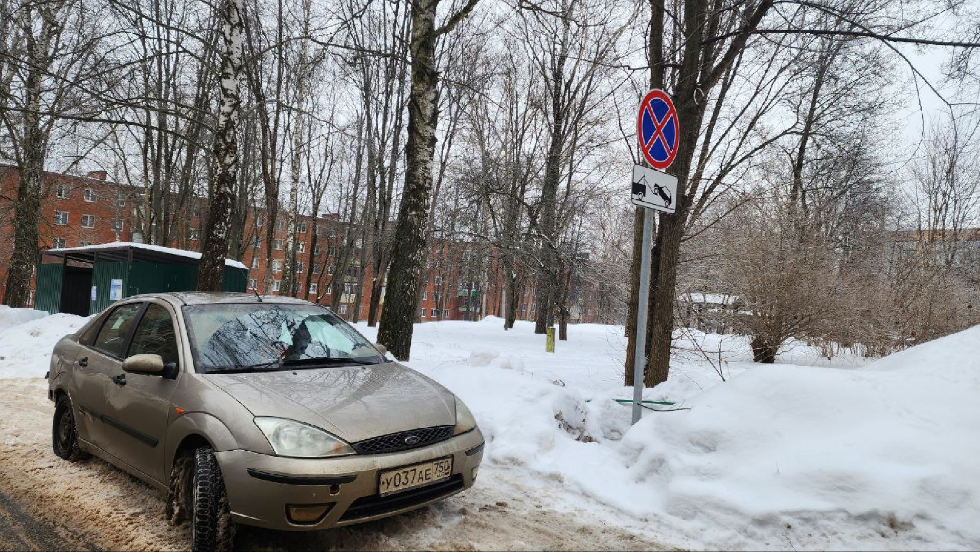 пущино, знаки запрета парковки,