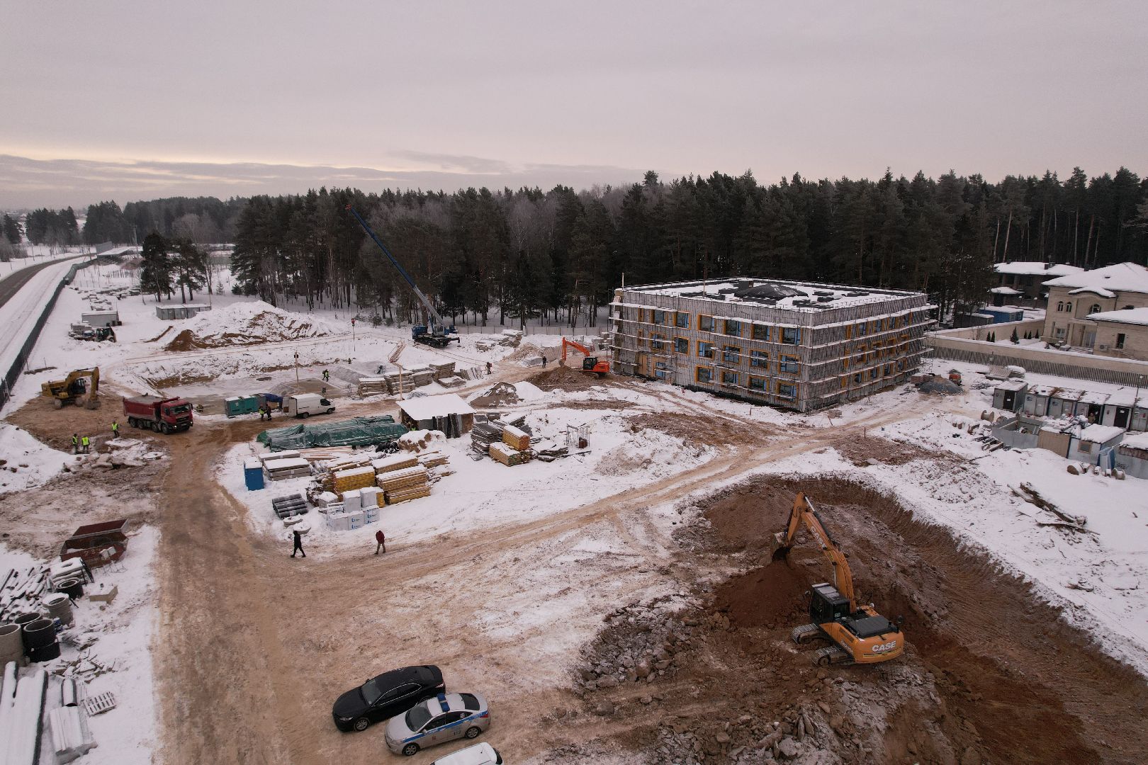 видео с коптера, лицей, долгих,