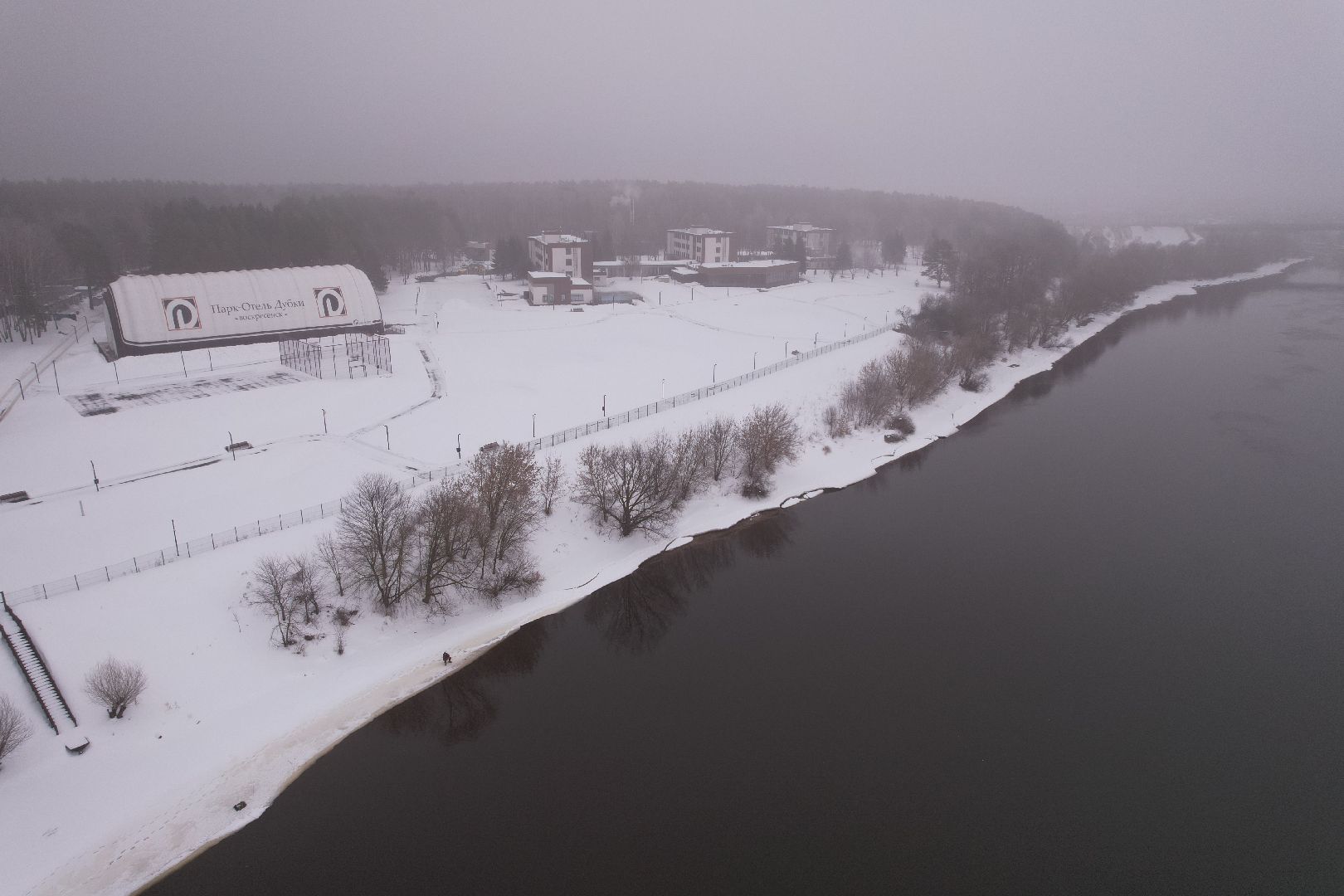 видео с коптера, отель, воскресенск,