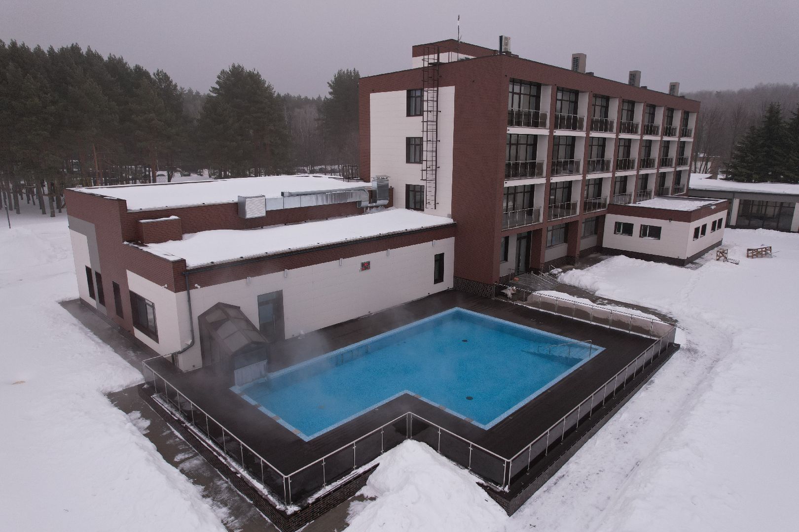 видео с коптера, отель, воскресенск,