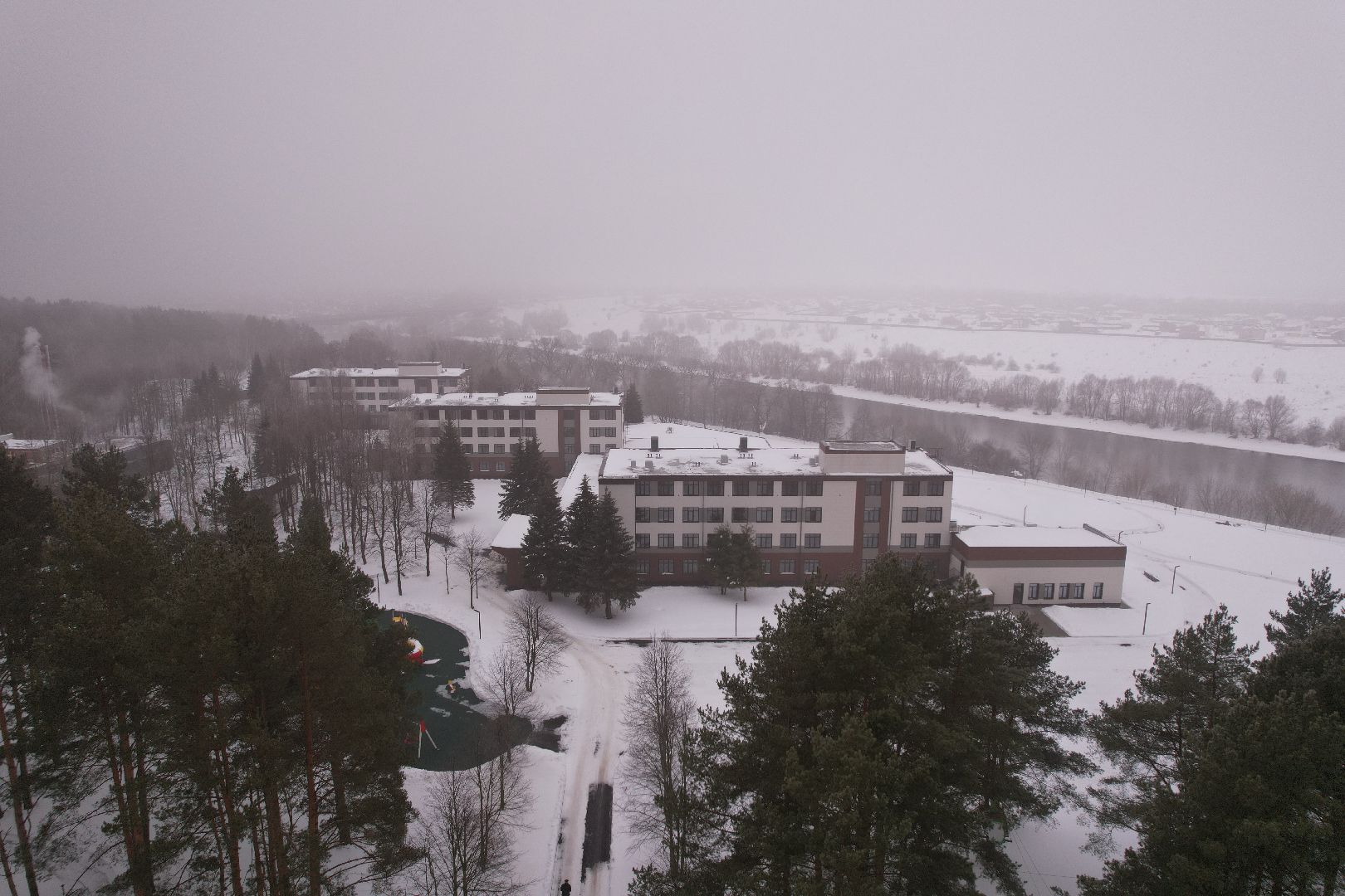 видео с коптера, отель, воскресенск,