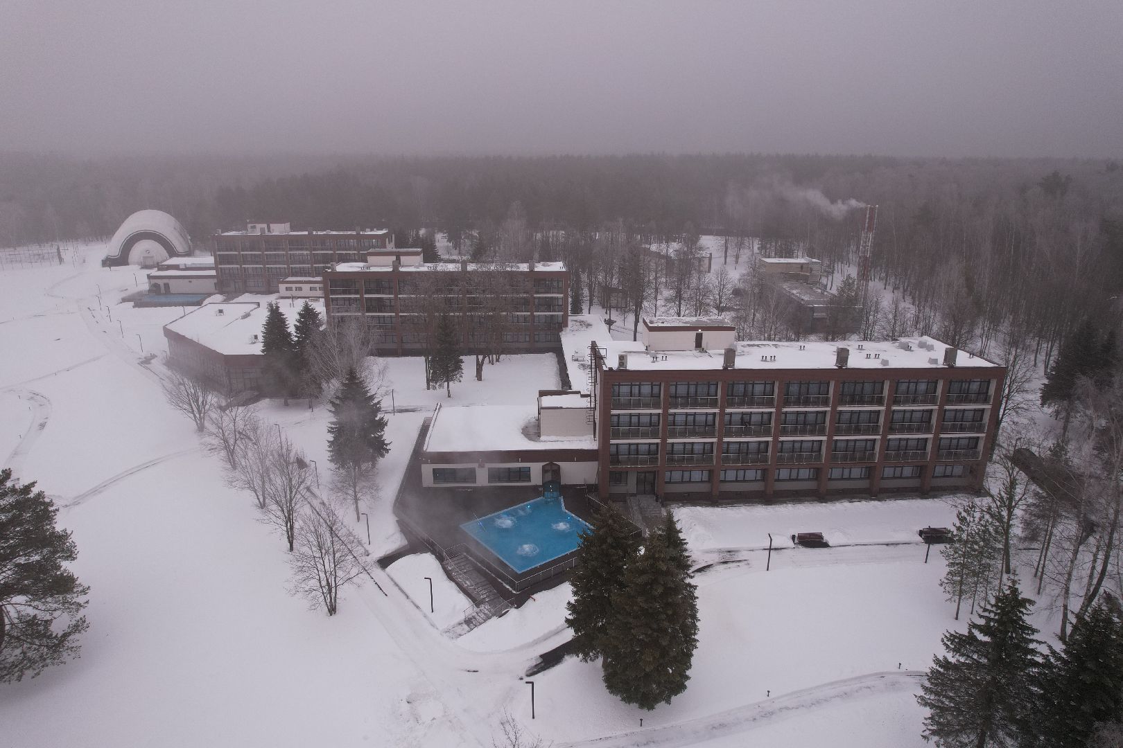 видео с коптера, отель, воскресенск,