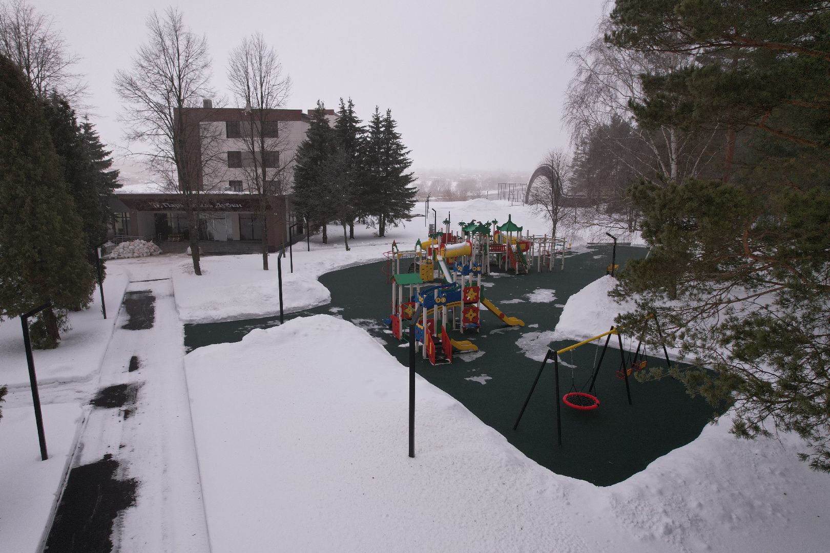 видео с коптера, отель, воскресенск,