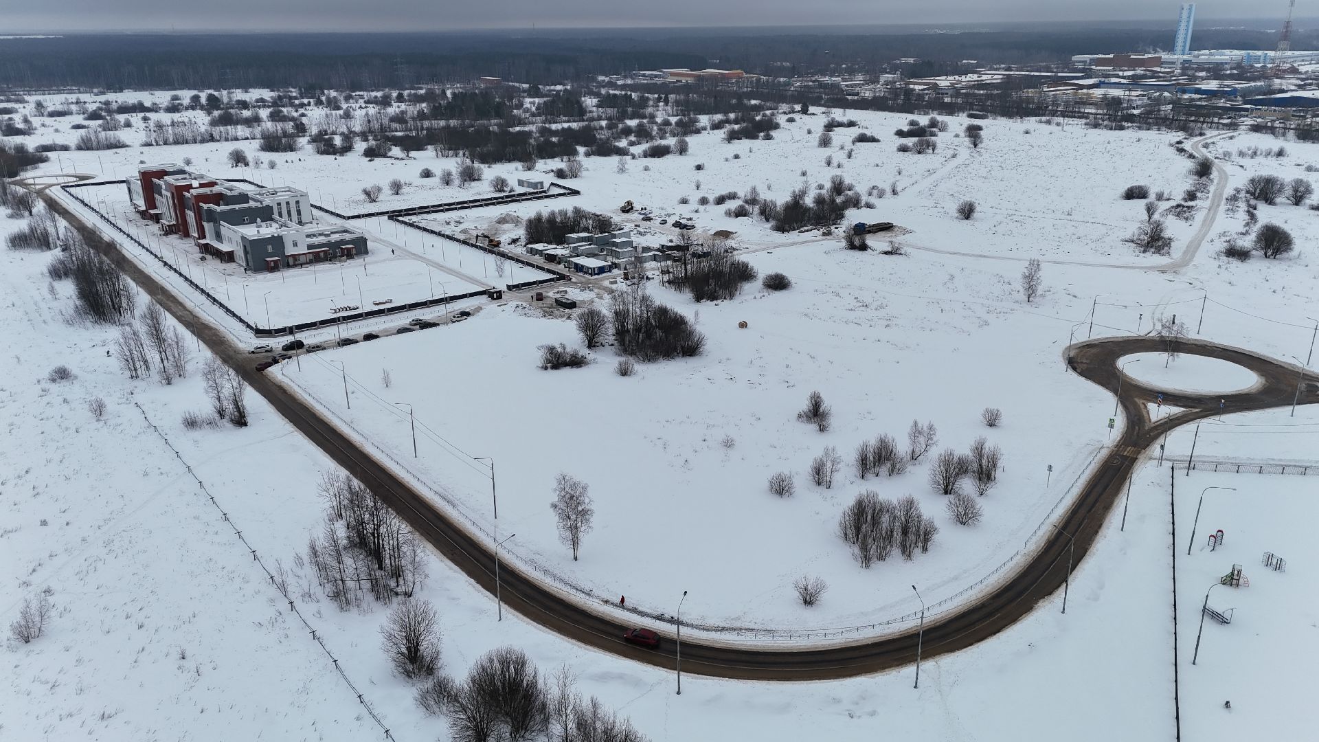 видео с коптера, поликлиника, медицина,