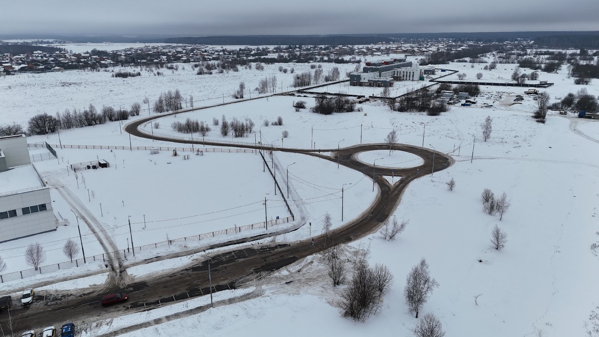 видео с коптера, поликлиника, медицина,