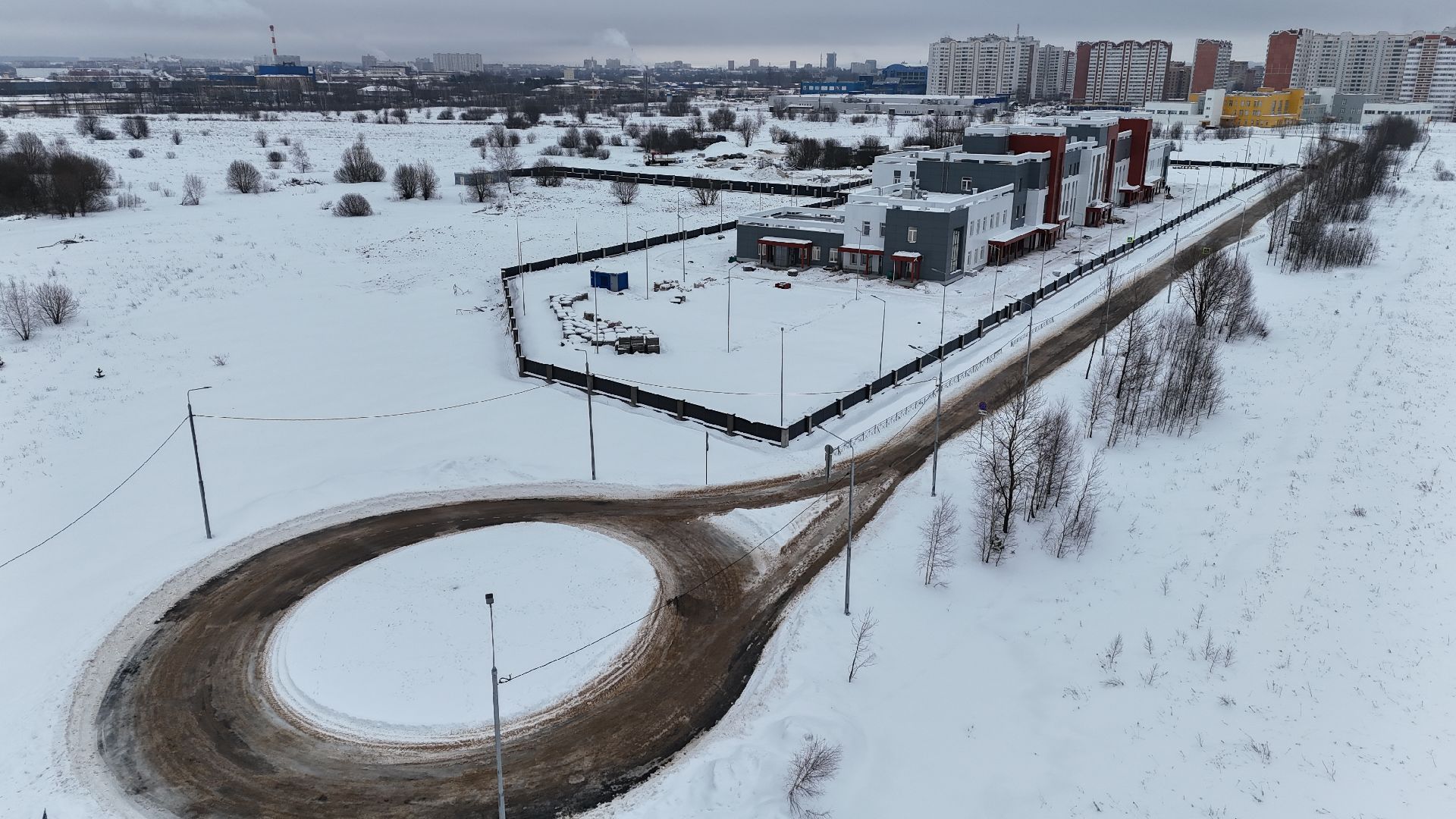 видео с коптера, поликлиника, медицина,