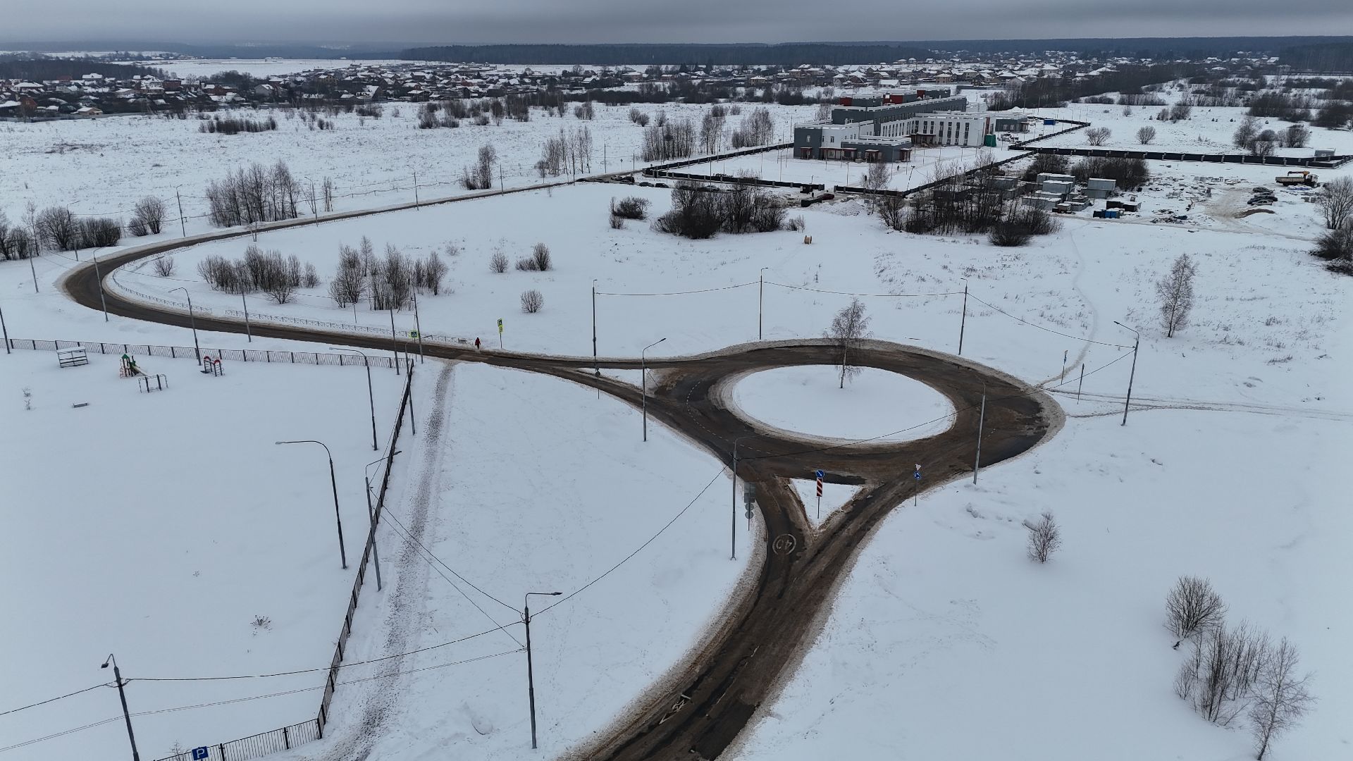 видео с коптера, поликлиника, медицина,