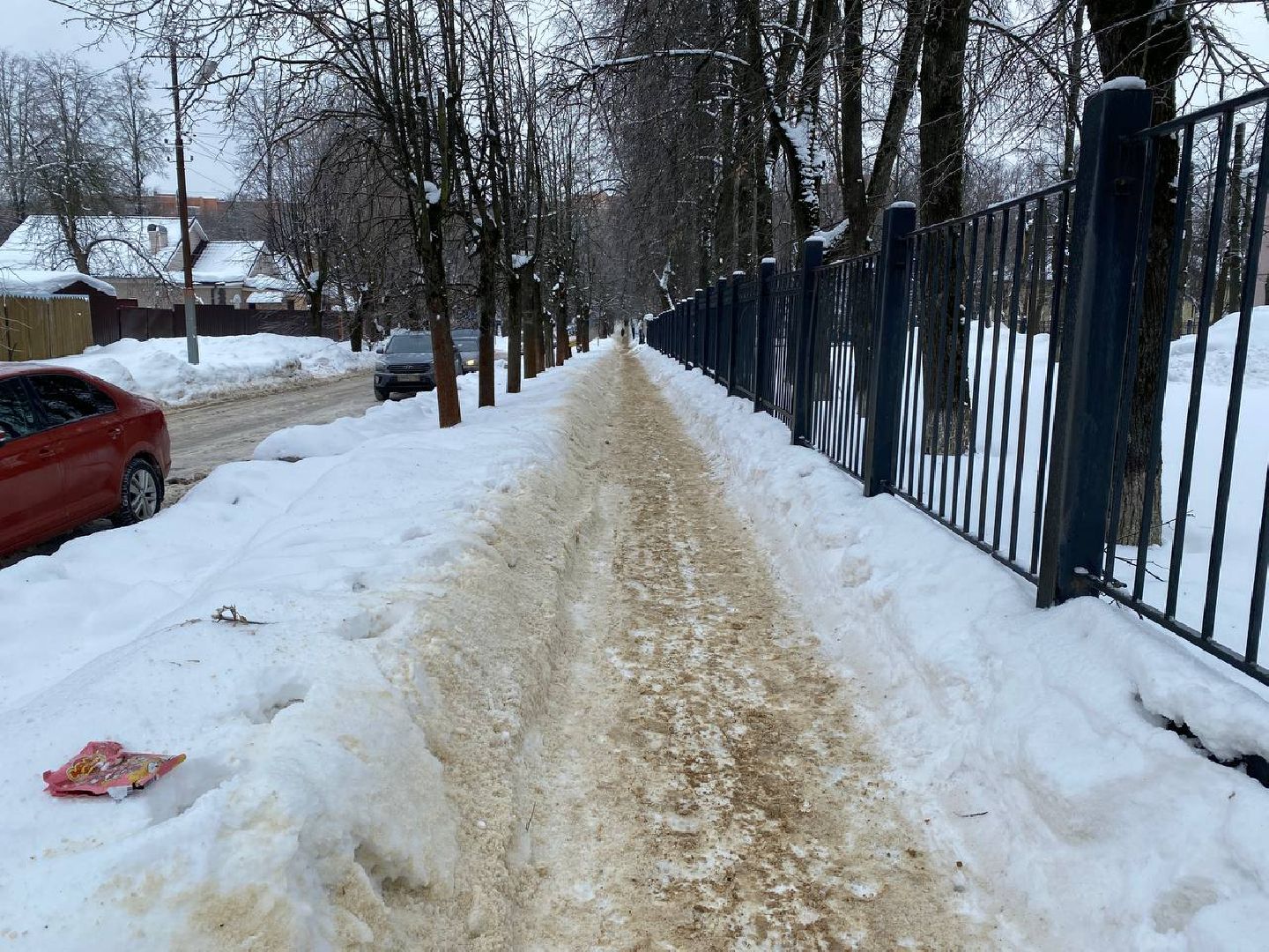 чехов, благоустройство, гололед, обработка дорог, пешеходная зона,