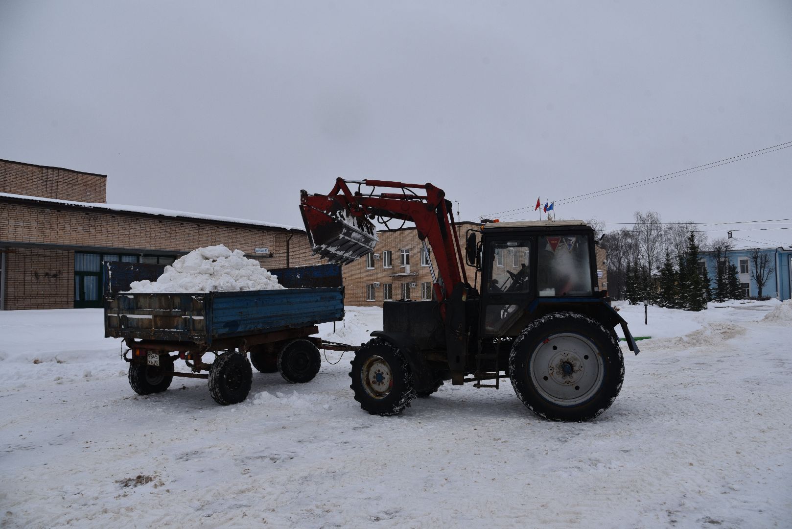 лотошино, снег, жкх, уборка снега,