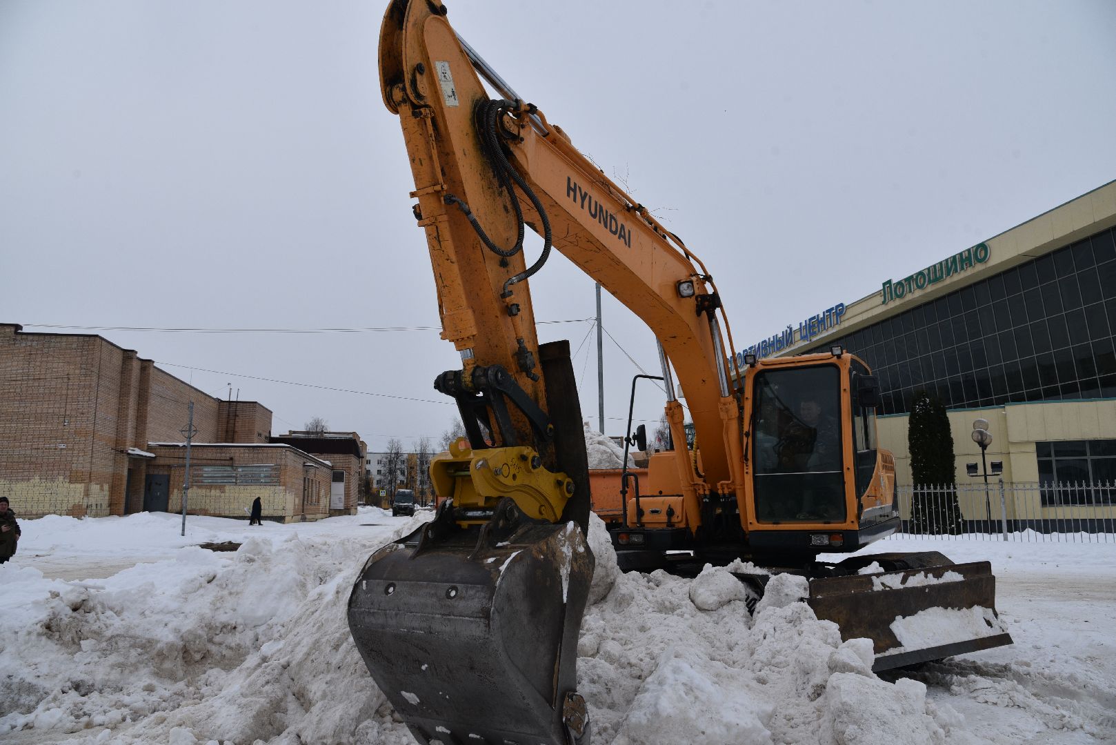 лотошино, снег, жкх, уборка снега,