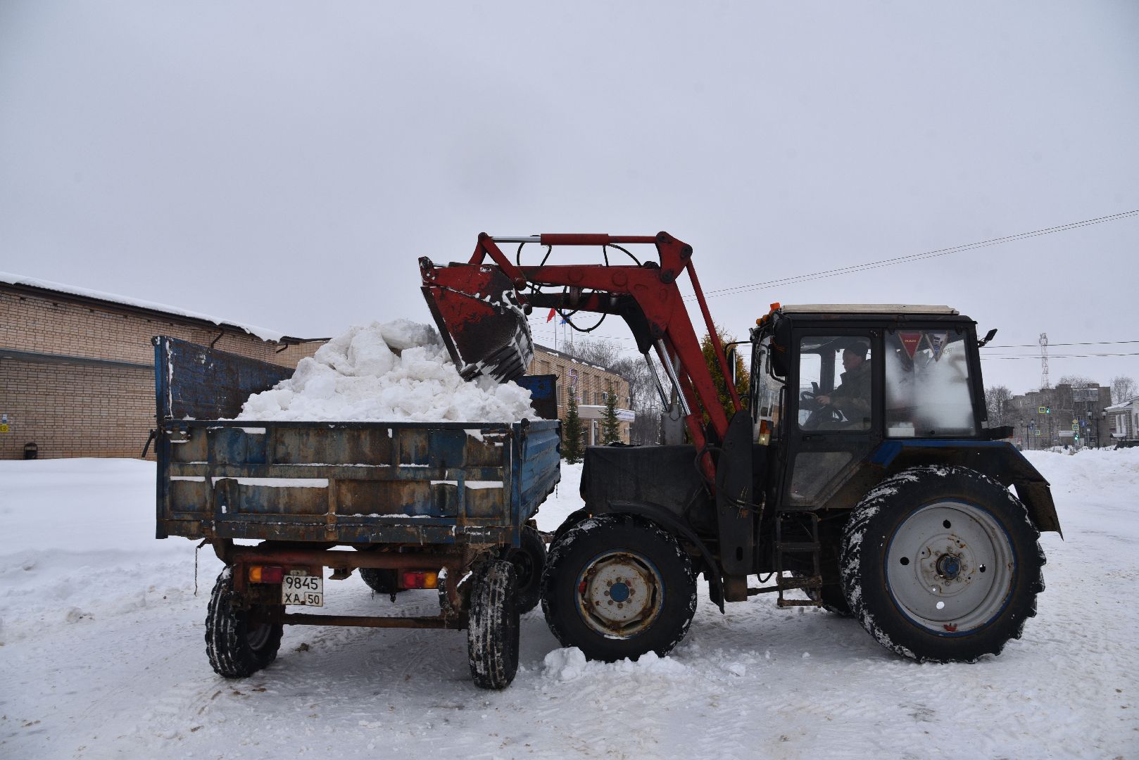 лотошино, снег, жкх, уборка снега,