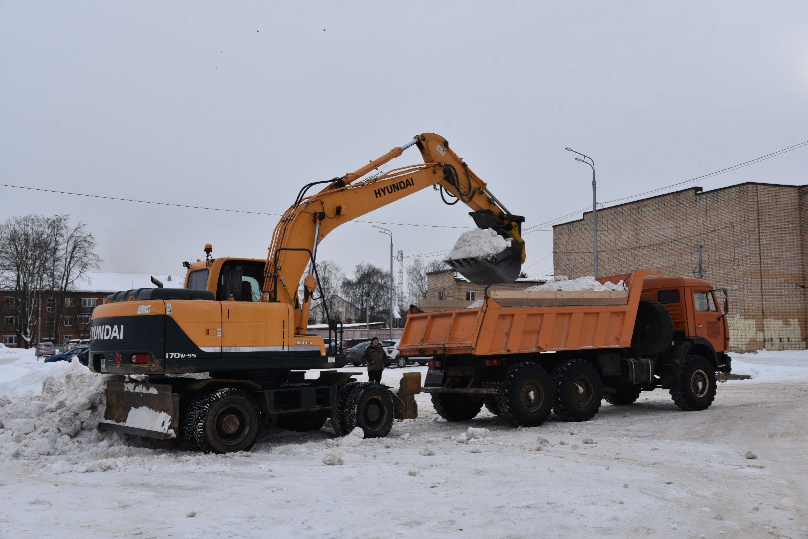 лотошино, снег, жкх, уборка снега,