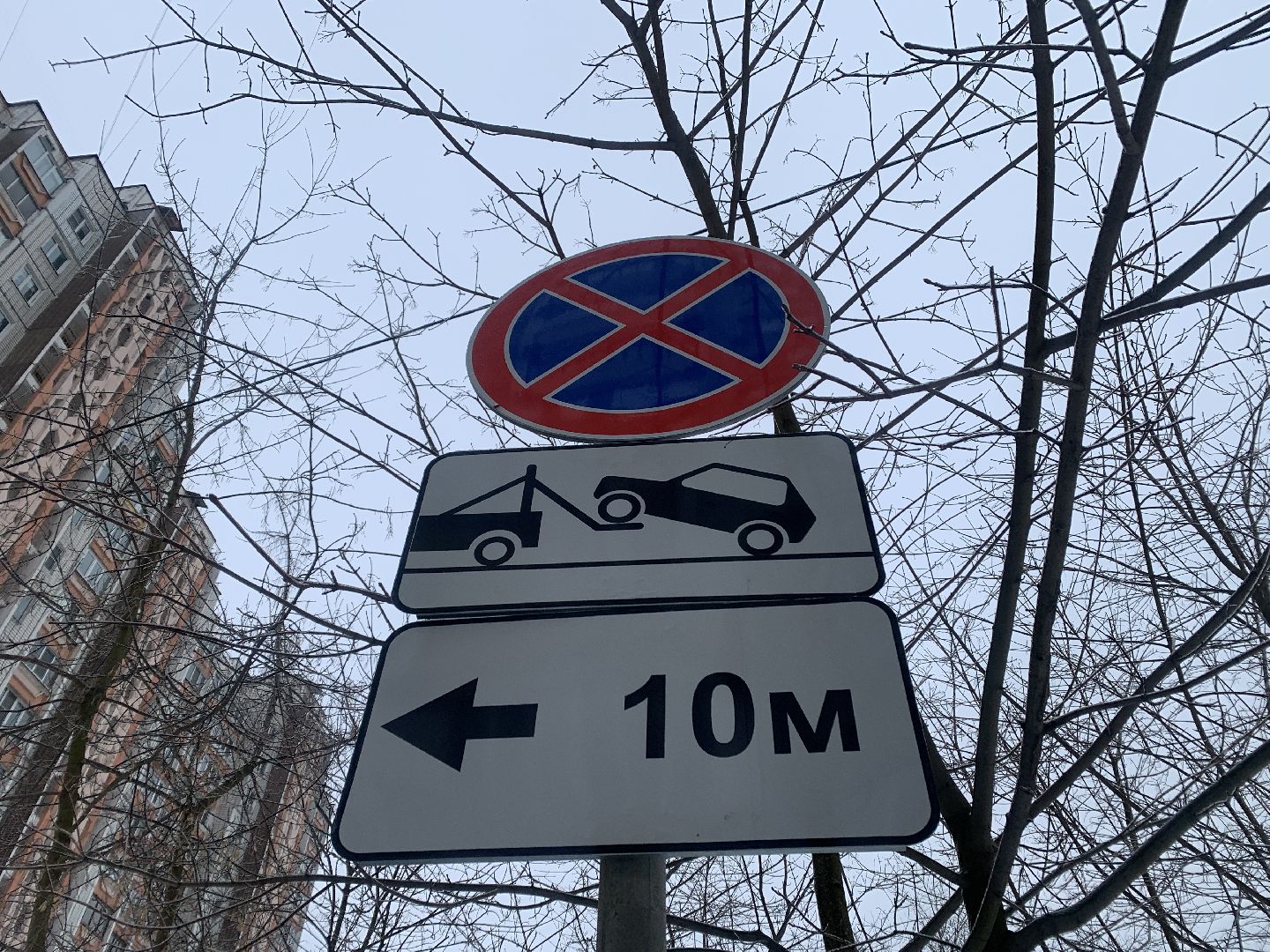 Балашиха, Подмосковье, дорожные знаки во дворах, знаки запрета парковки, контейнерная площадка,