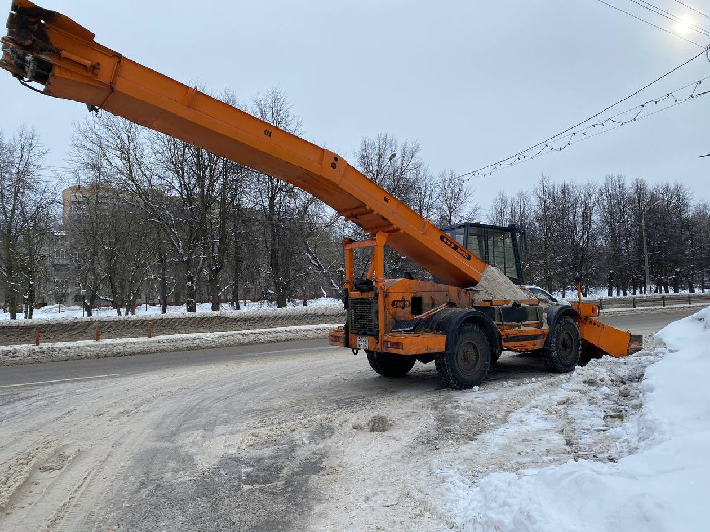 чехов, благоустойство, вывоз снега, расчистка снега, расширение дороги,