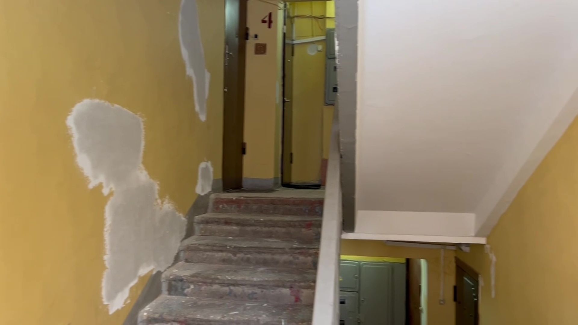 Реутов, ЖКХ, ремонт подъезда, штукатурка, краска,