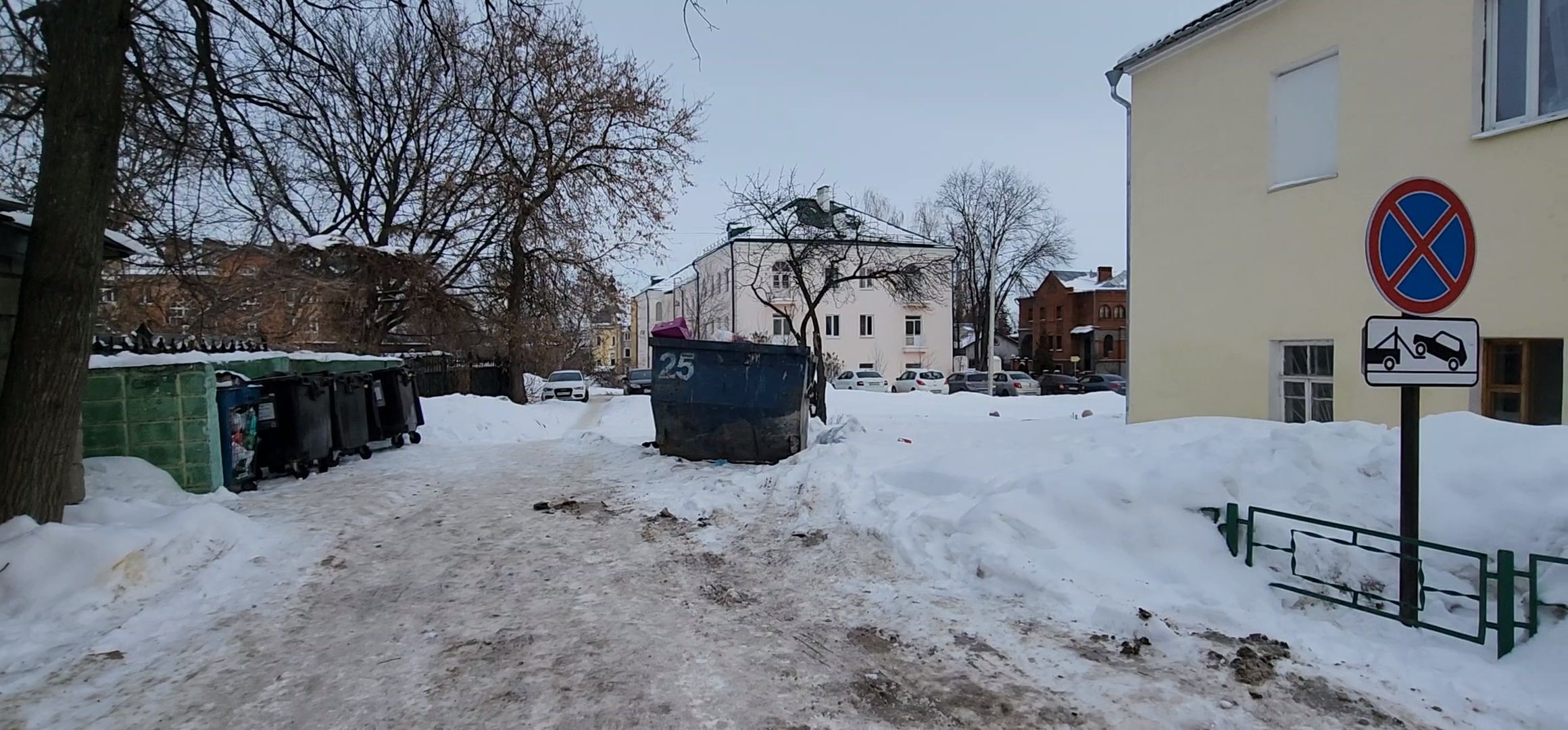 Коломна, знаки запрета парковки,