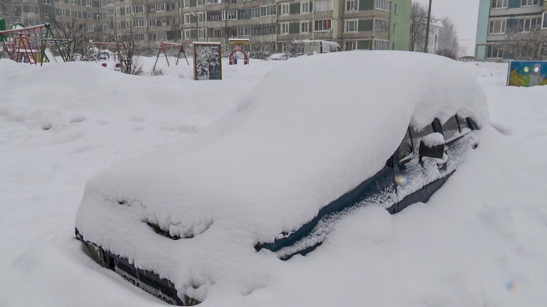 Клин, общество, транспорт, авто, снег, уборка снега,