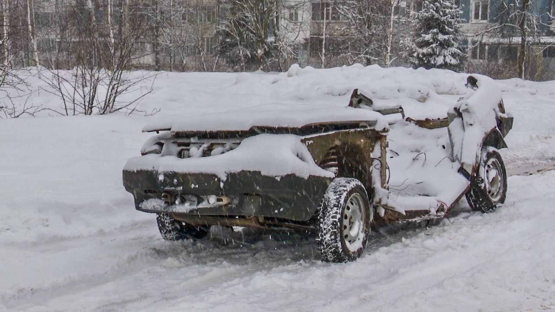 Клин, общество, транспорт, авто, снег, уборка снега,