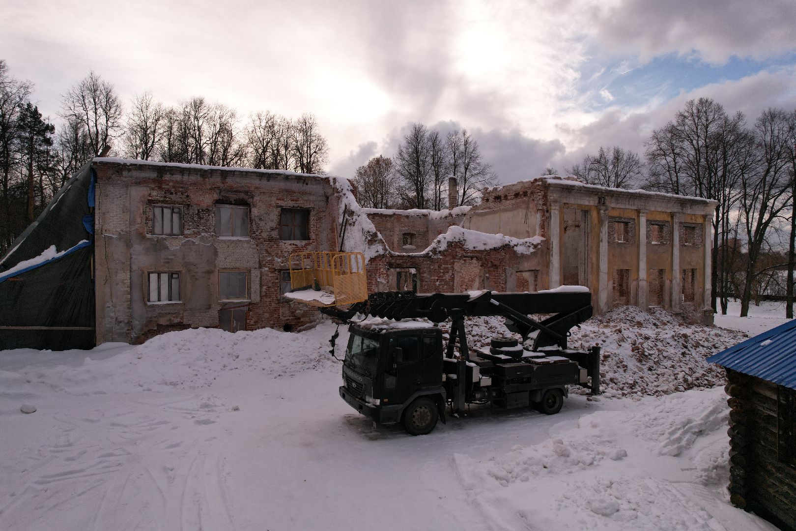 видео с коптера, лосино-петровский, культура, усадьба,