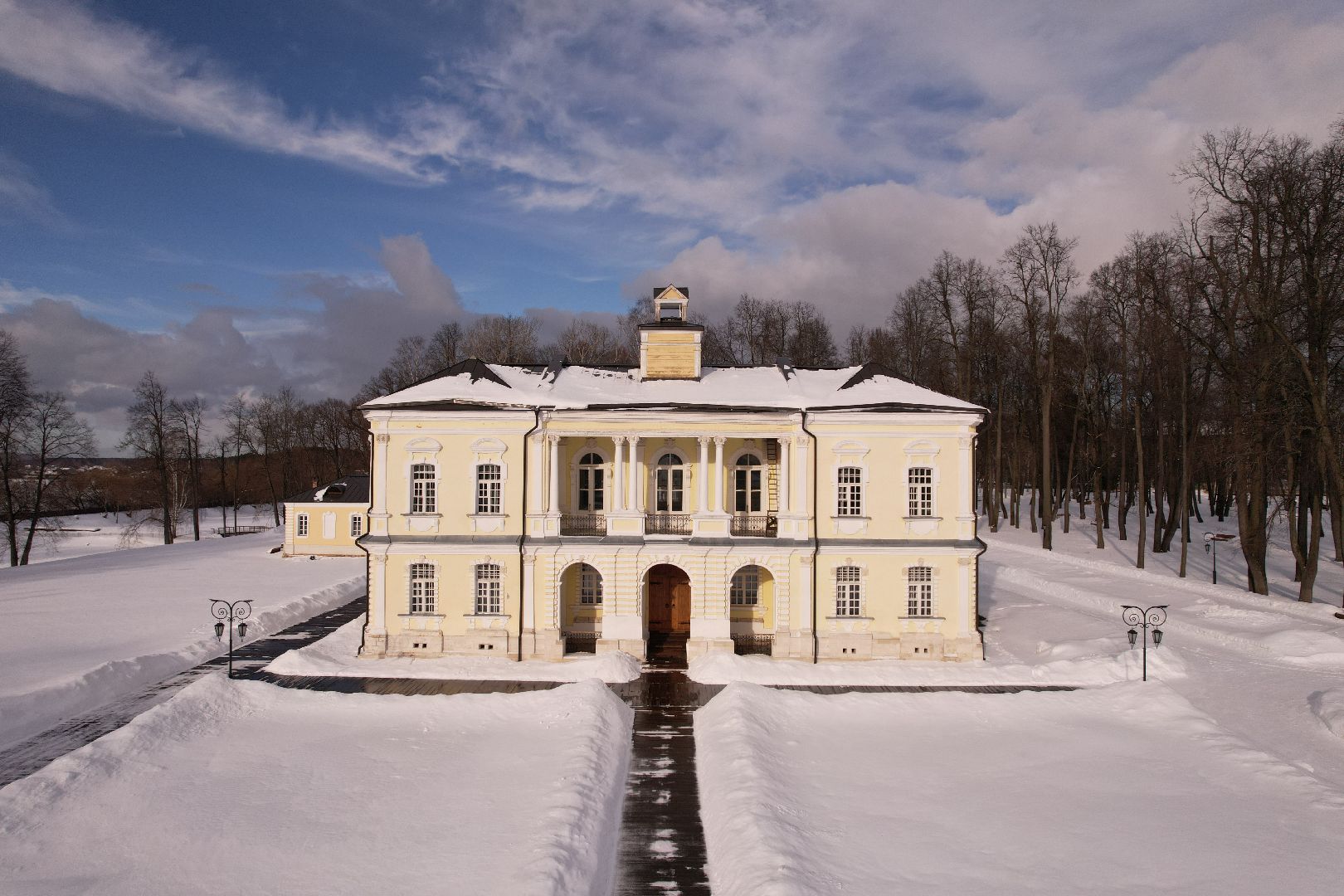 видео с коптера, лосино-петровский, культура, усадьба,