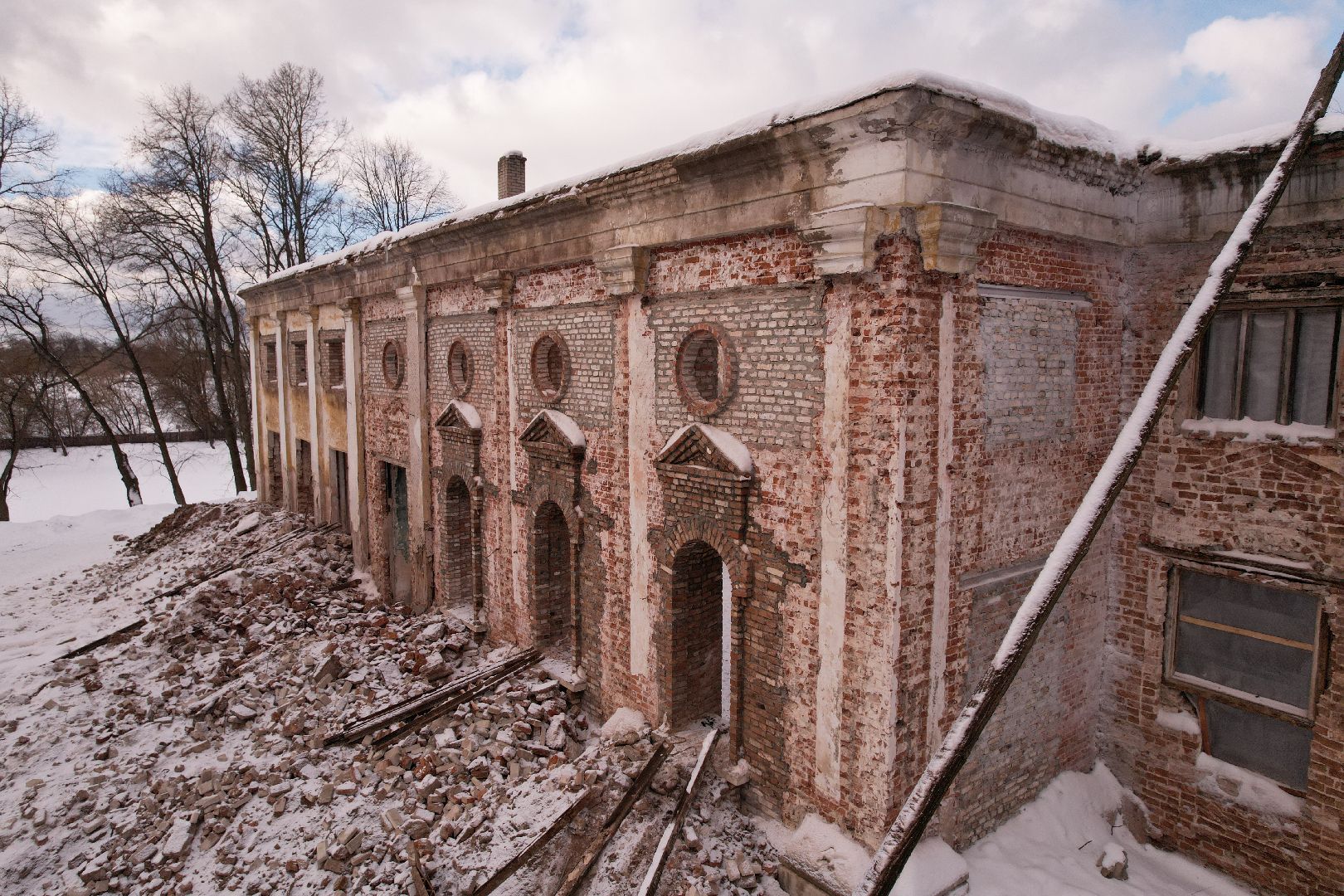 видео с коптера, лосино-петровский, культура, усадьба,