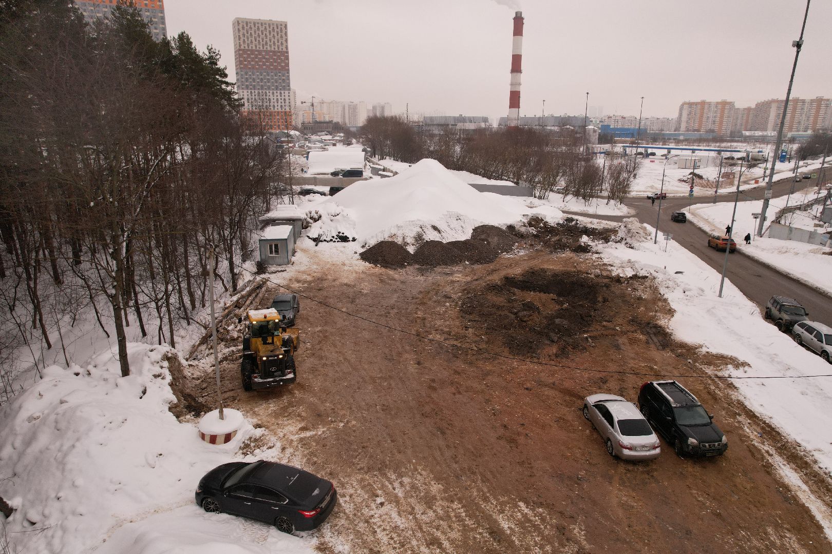 видео с коптера, красногорск, дороги, строительство,