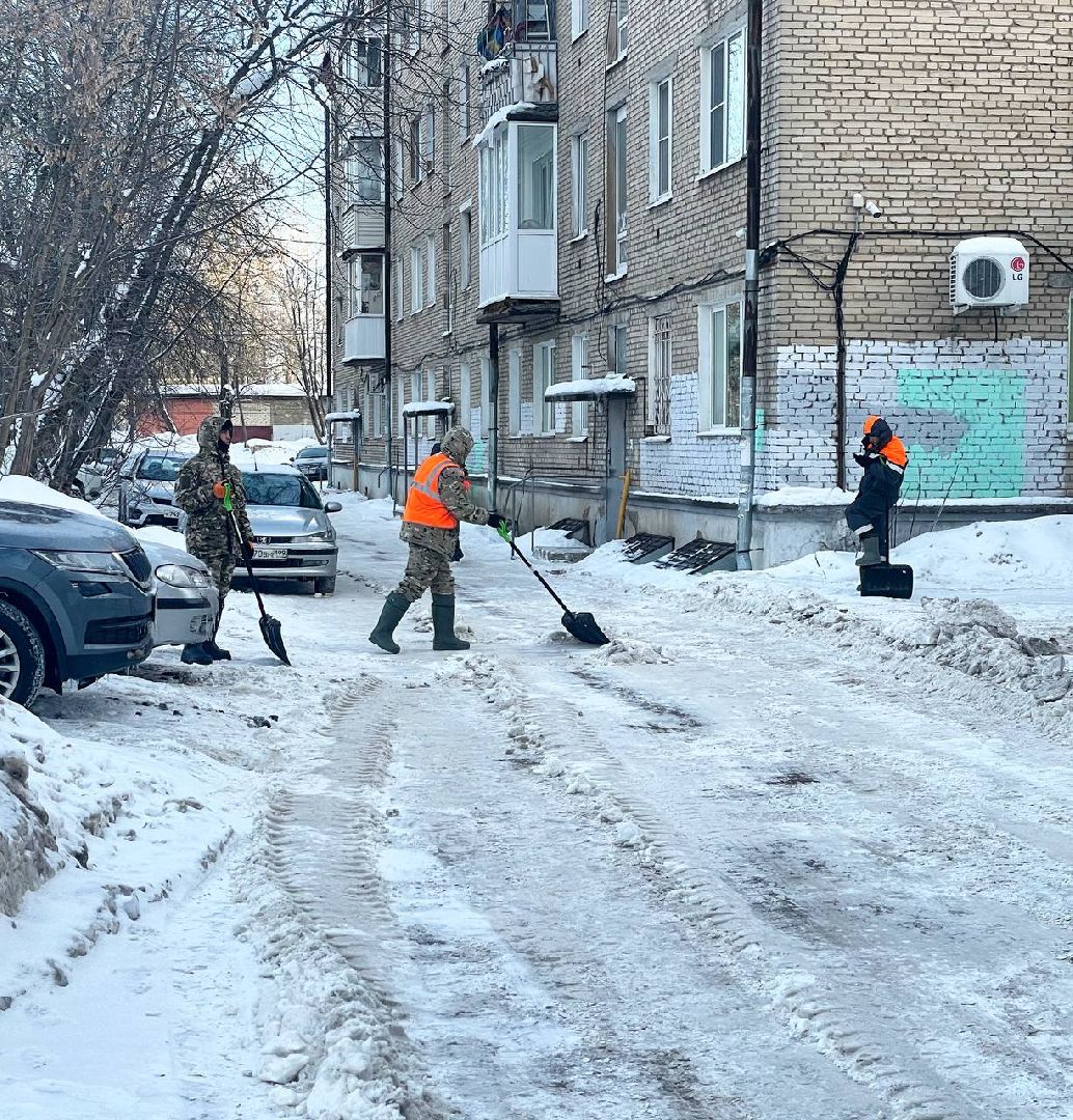 Уборка снега, Коммунальные службы, Содержание территорий, Зима, ЖКХ, Сергиев Посад,