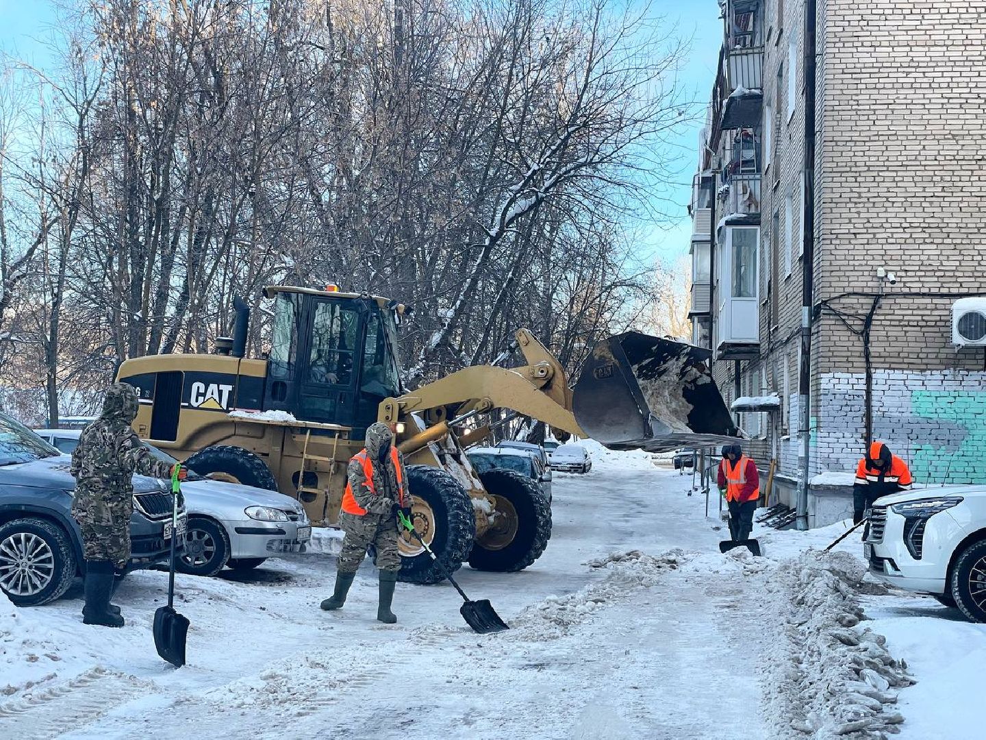 Уборка снега, Коммунальные службы, Содержание территорий, Зима, ЖКХ, Сергиев Посад,