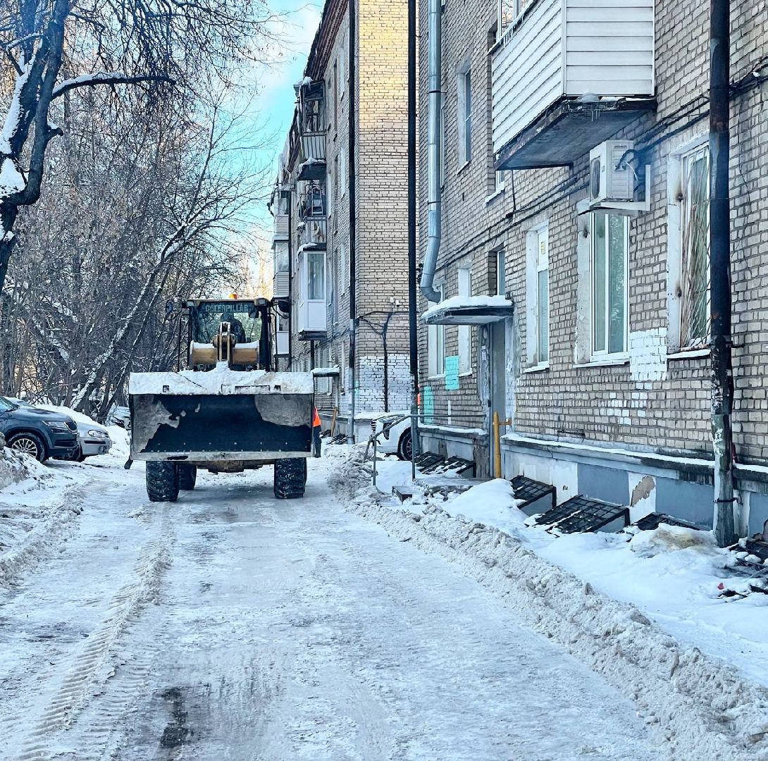 Уборка снега, Коммунальные службы, Содержание территорий, Зима, ЖКХ, Сергиев Посад,