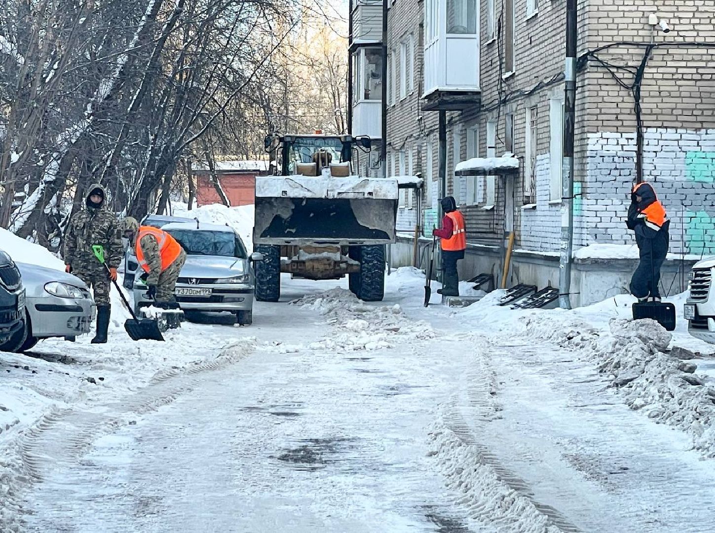 Уборка снега, Коммунальные службы, Содержание территорий, Зима, ЖКХ, Сергиев Посад,