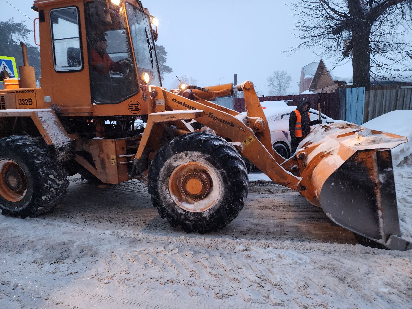 снег, снегопад, серпухов, улица рабочая, комбинат благоустройства,