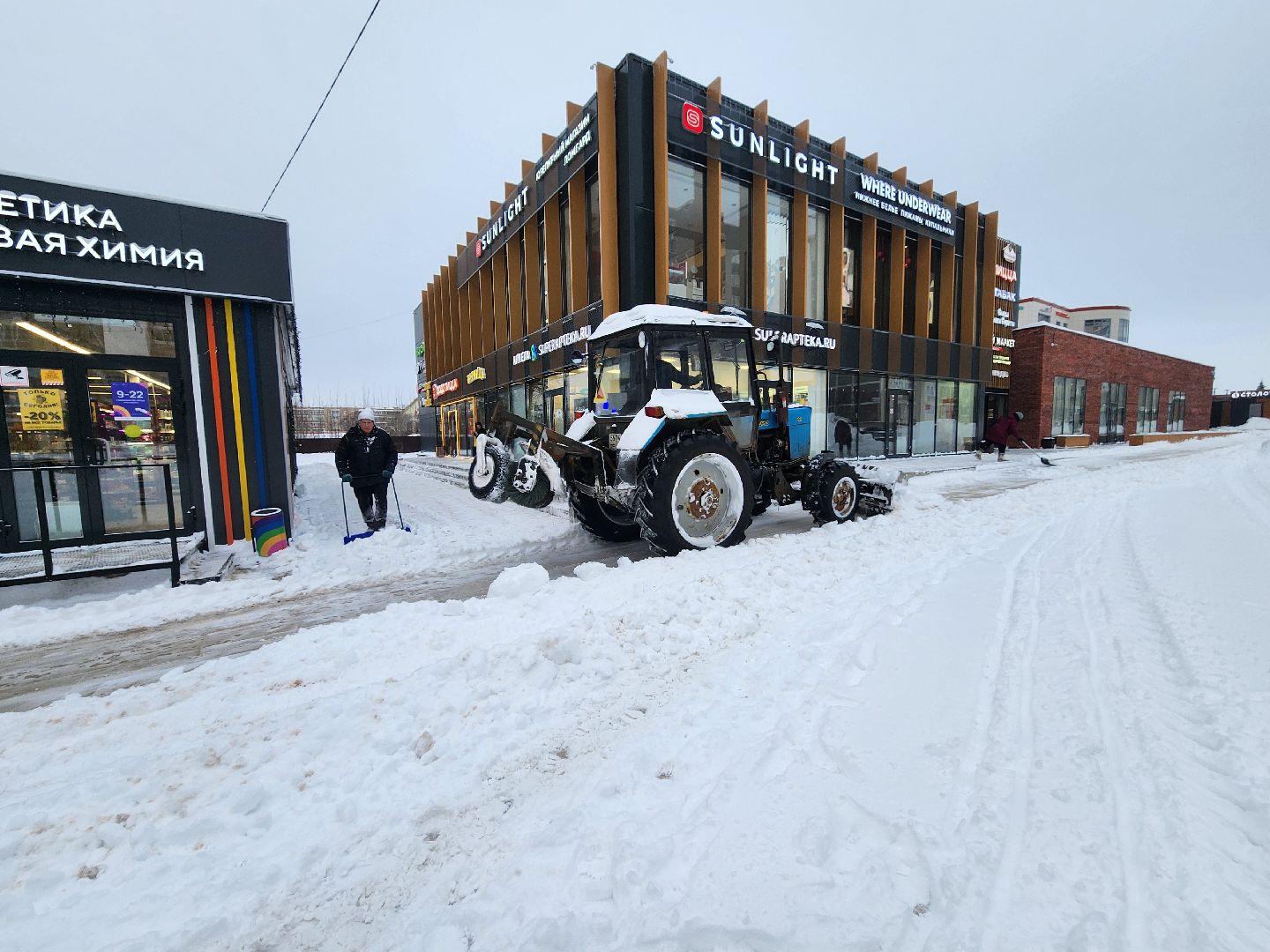 снегопад, уборка снега, коммунальная техника, коммунальщики, руза, рузский городской округ, московская область,