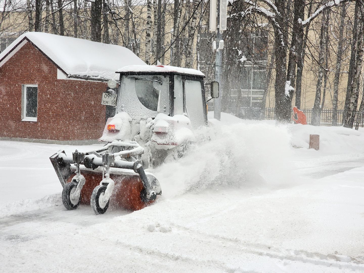 королёв,уборка снега,