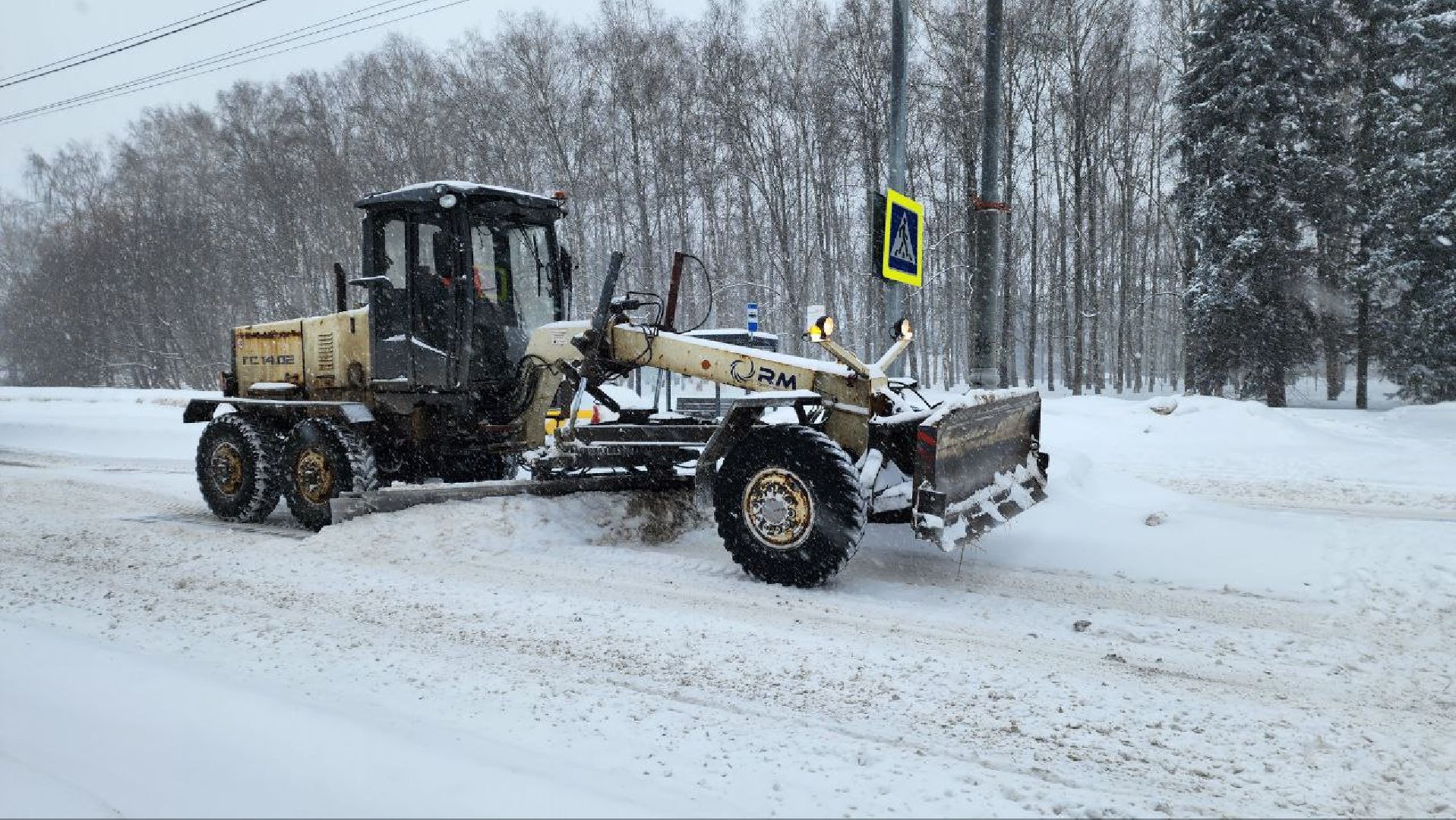 пущино, благоустойство, снег, снегопад, автомобили,