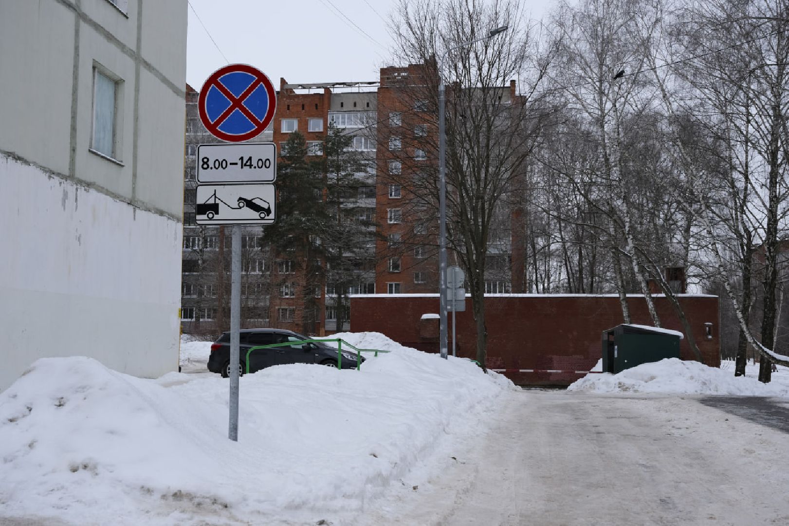 пущино, контейнерные площадки, пдд, знаки, знаки запрета парковки,