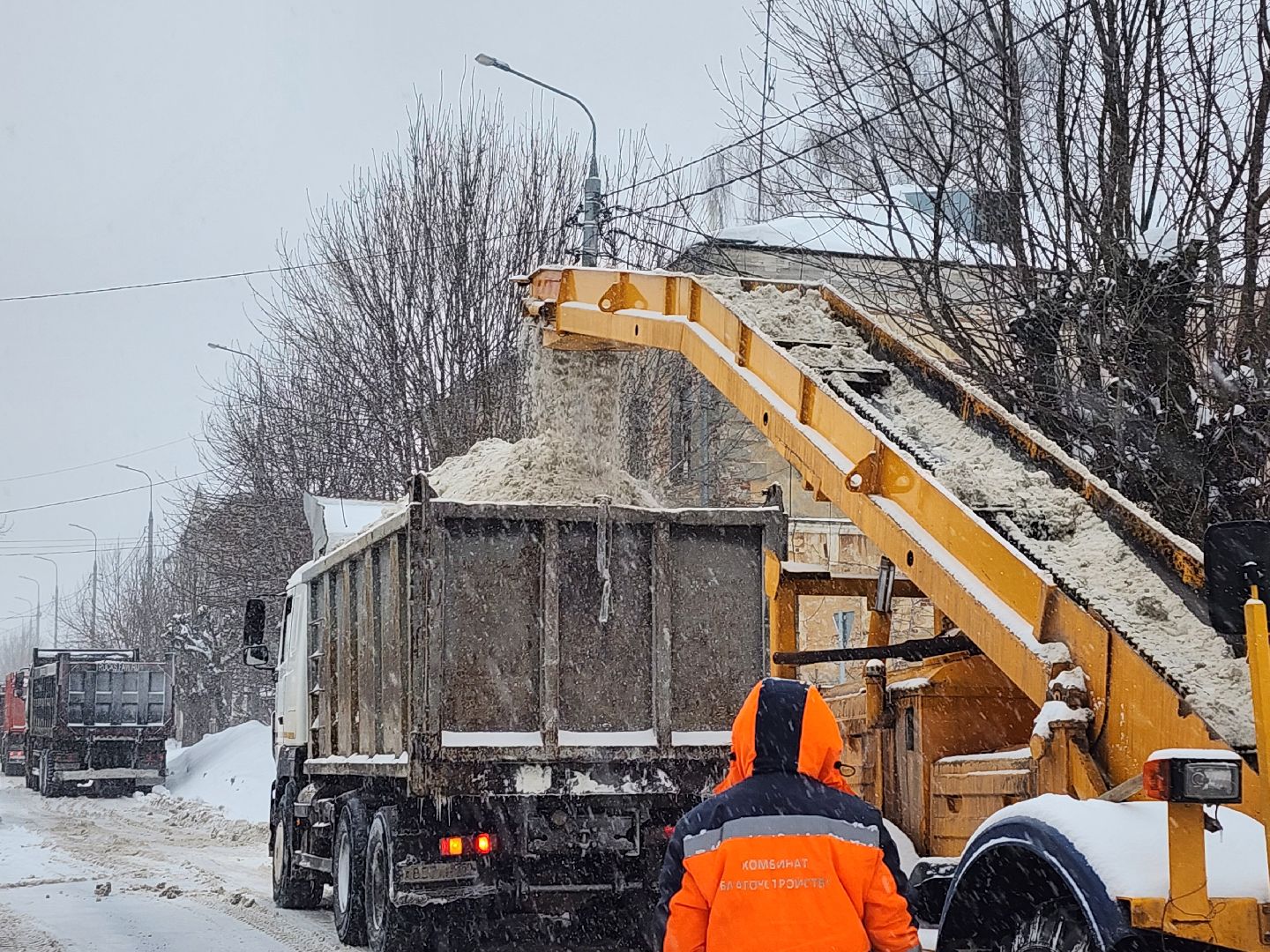 серпухов, подмосковья, уборка снега, комбинат благоустройства,