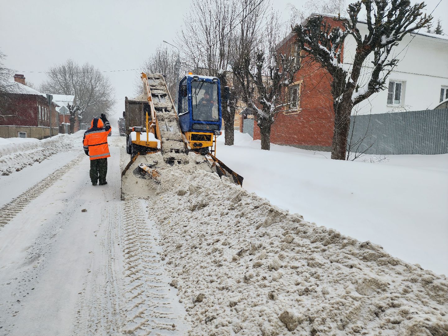 серпухов, подмосковья, уборка снега, комбинат благоустройства,