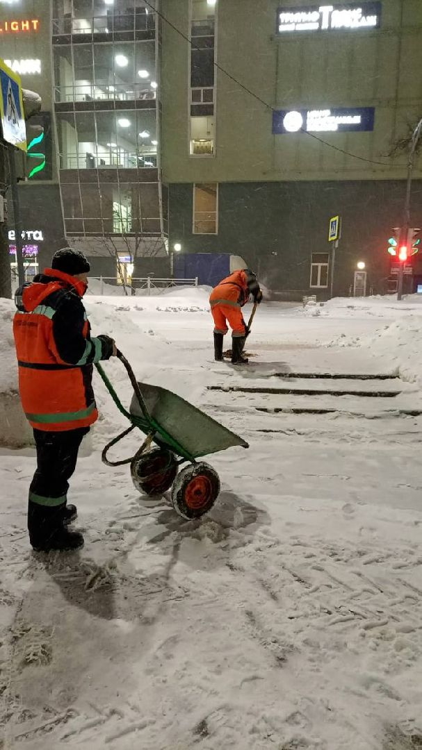 пушкино, снегопад, уборка снега, жкх,