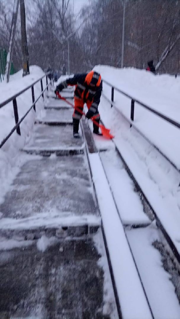пушкино, снегопад, уборка снега, жкх,