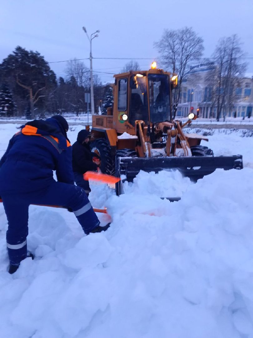 красноармейск, г.о. пушкинский, снегопад, уборка общественных территорий,