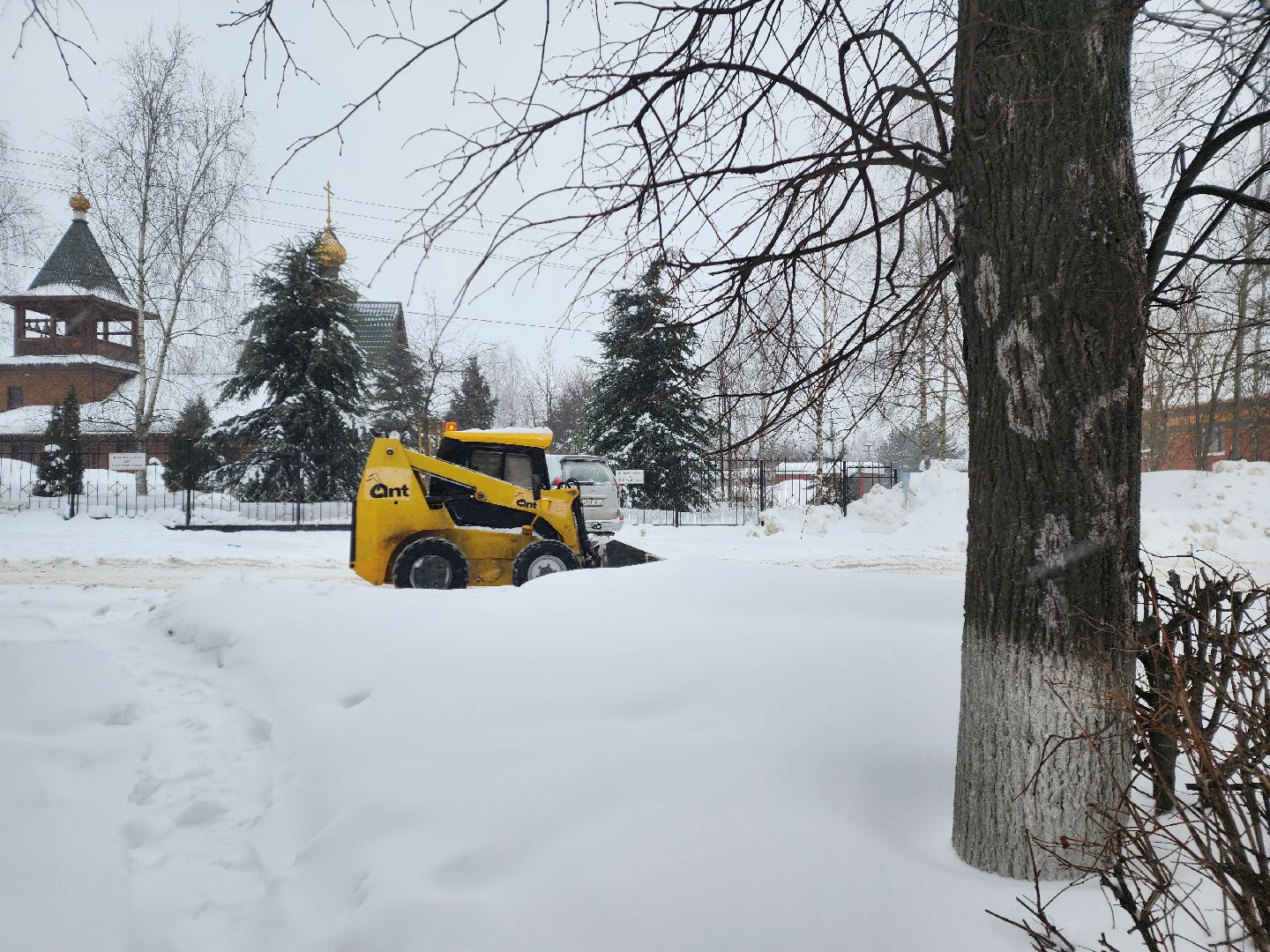 красноармейск, г.о. пушкинский, снегопад, уборка общественных территорий,