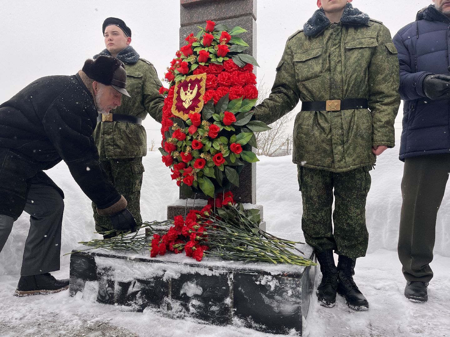 Шаховская, митинг, воины,