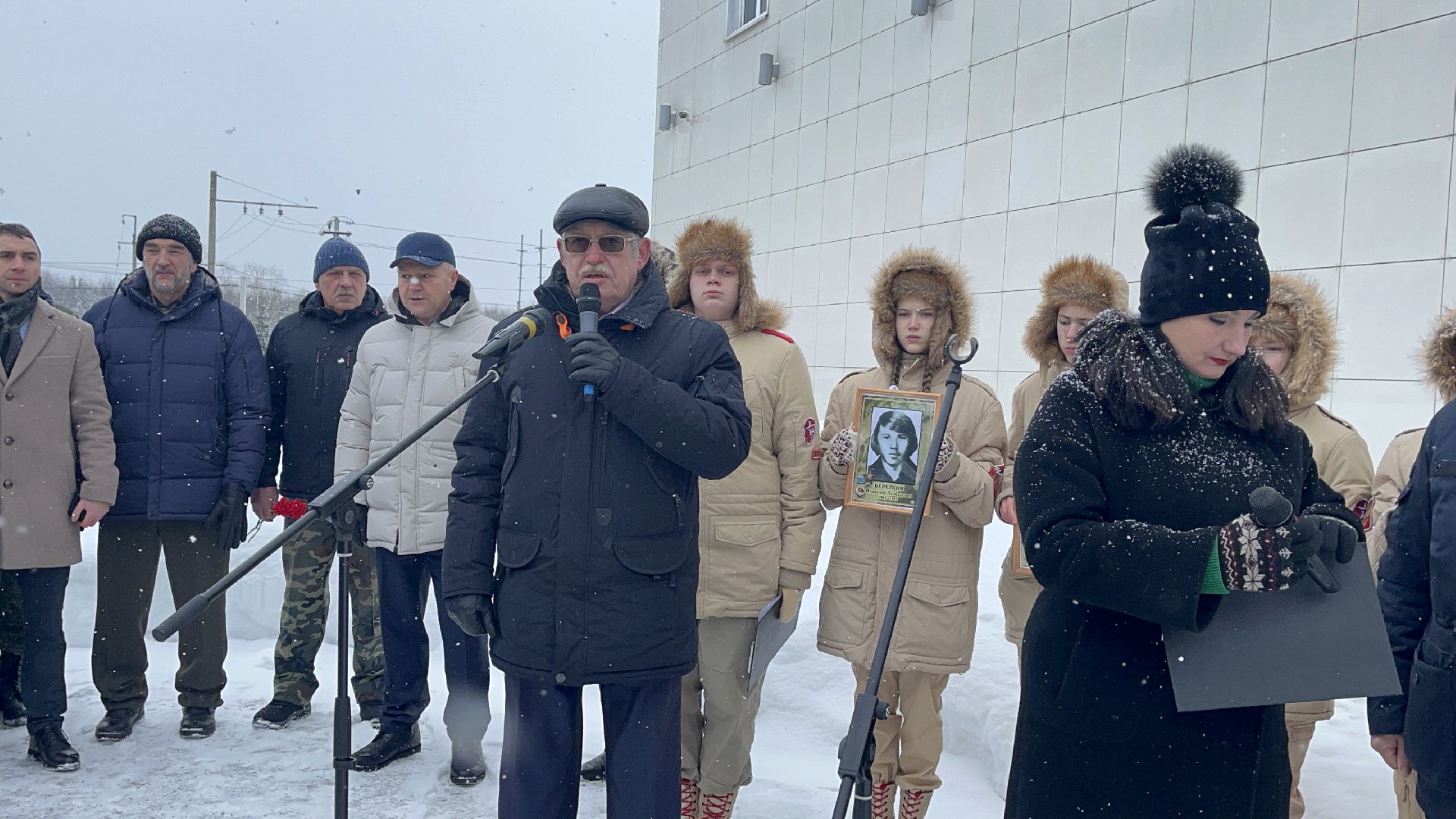 Шаховская, митинг, воины,