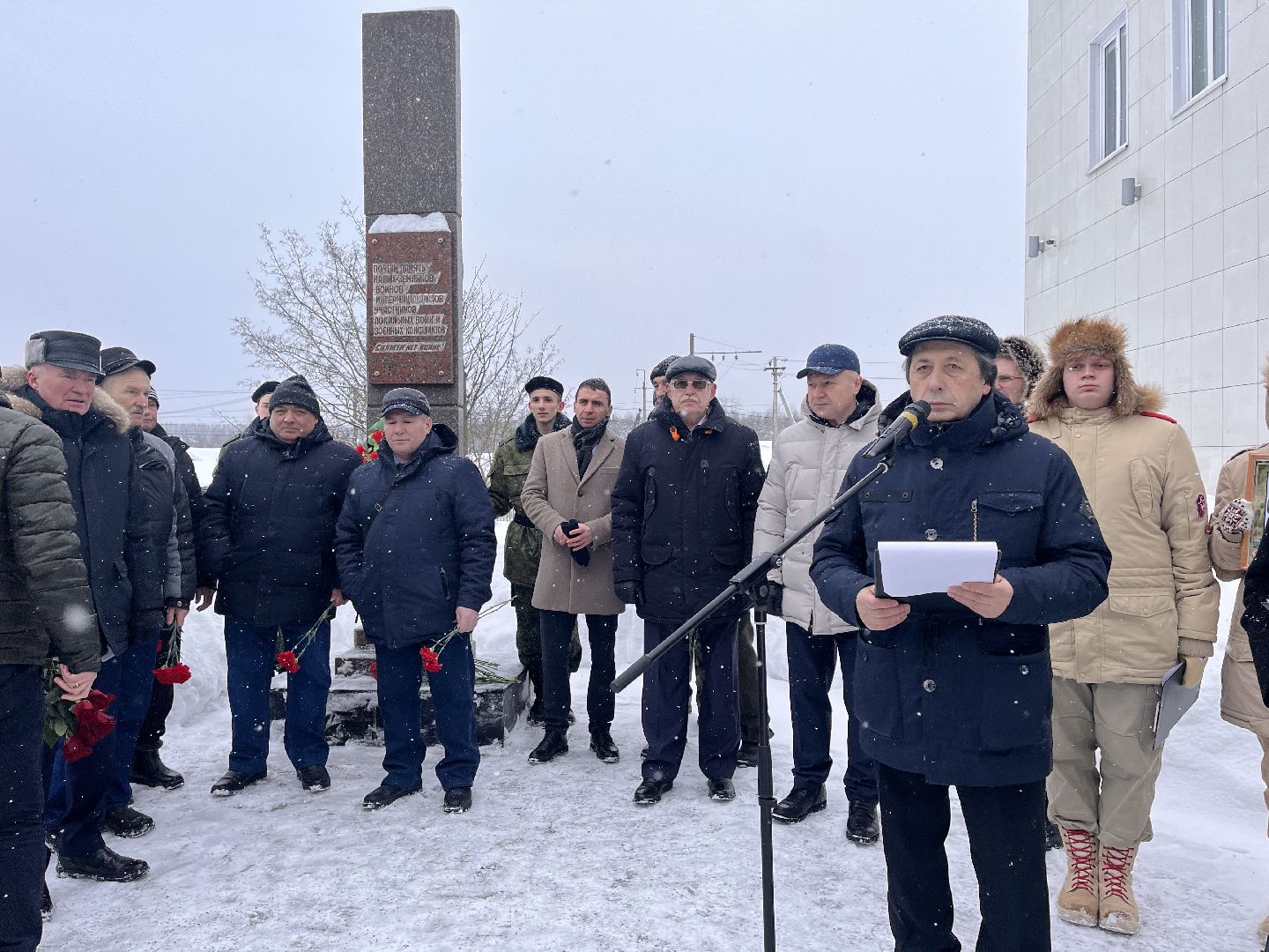 Шаховская, митинг, воины,