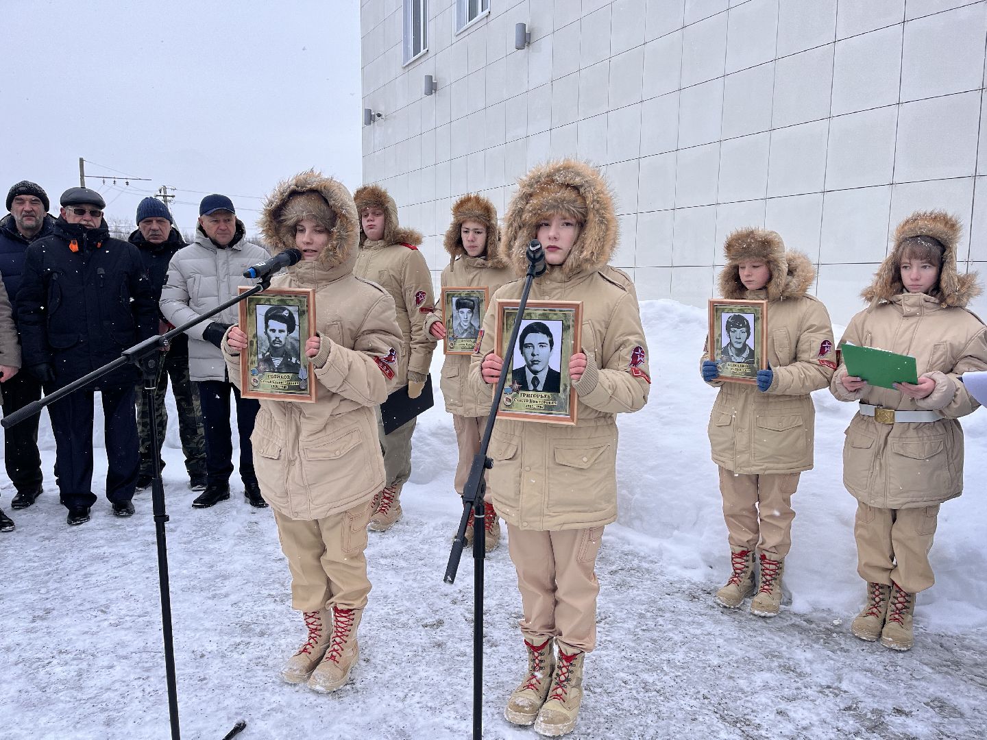 Шаховская, митинг, воины,