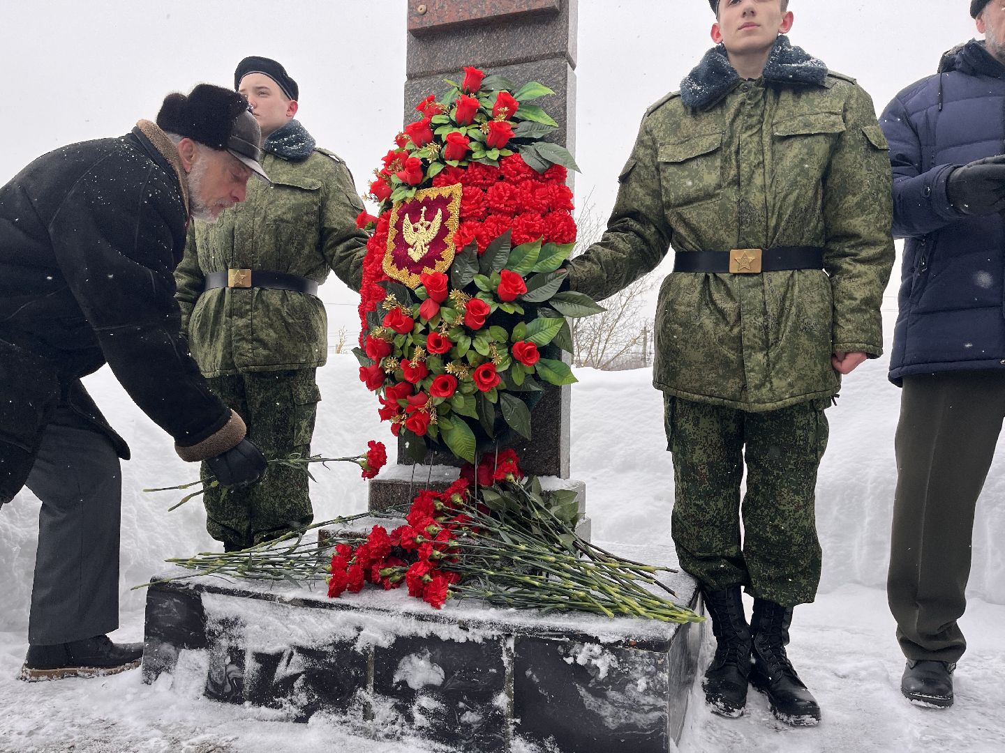 Шаховская, митинг, воины,