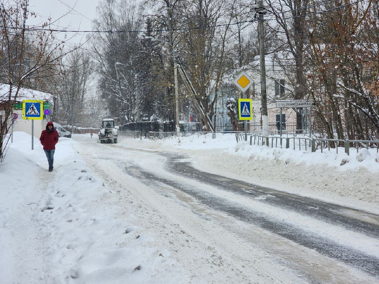Солнечногорск, уборка территорий, уборка снега и наледи, Снегопад, коммунальная служба,