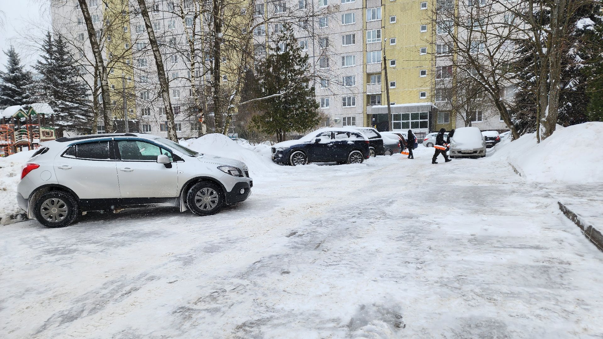 ступино, снегопад ступино, уборка снега ступино,