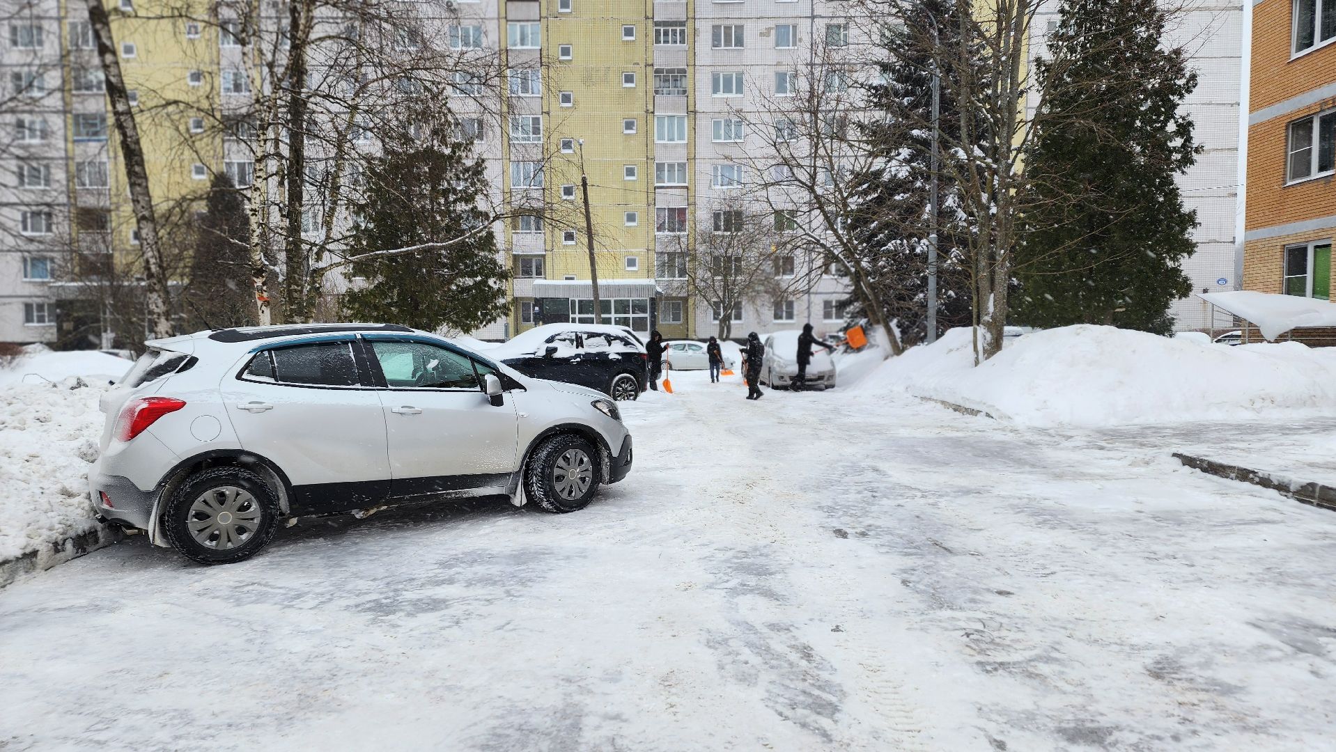 ступино, снегопад ступино, уборка снега ступино,